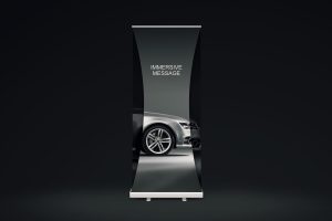 Dual Roll-up Banner Mock-up