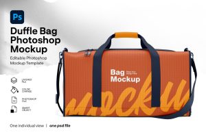 Duffle bag mockup