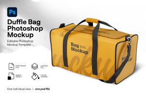 Duffle bag mockup