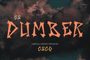 Dumber – Heavy Metal Font
