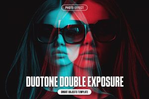 Duotone Double Exposure Photo Effect