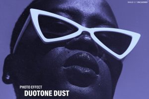 Duotone Dust Photo Effect