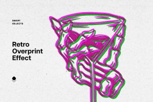 Duotone Overprint Photo Effect
