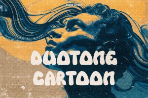 Duotone Worn Cartoon Comics Photo Effect