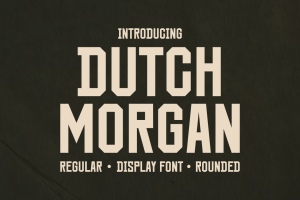 Dutch Morgan – Display Sans Font