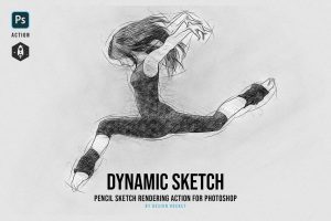 Dynamic Sketch Pencil Sketch Photoshop Action