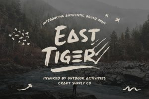 East Tiger – Authentic Brush Font