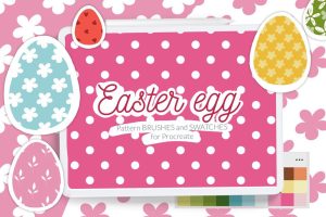 Easter Egg Background Pattern Brushes