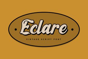 Eclare – Vintage Script Font