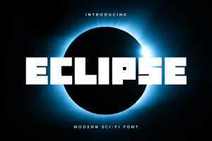 Eclipse – Modern Sci-fi Font