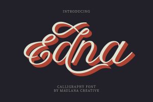 Edna Calligraphy Font