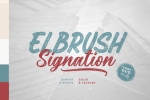 Elbrush Signation Font Duo