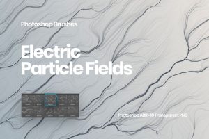 Electric Particle Fields Brushes Photoshop Brushes