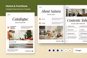 Elegant Catalog Brochure for Home Furniture Brand