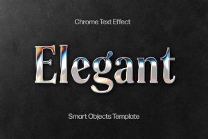 Elegant Metal Chrome Text Effect