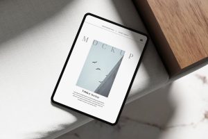 Elegant Tablet Mockup Display for UI Design