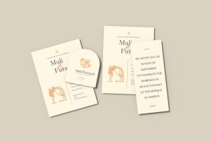 Elegant Wedding Invitation mockup