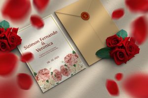 Elegant Wedding Invitation mockup