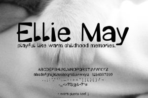 Ellie May | Cute Font Handwriting (Bold Display)