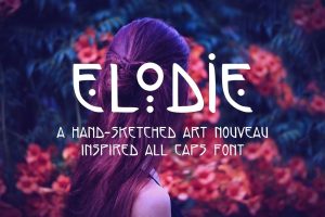 Elodie – Hand Sketched Art Nouveau Font
