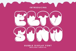 Eltosina Bubble Display Font
