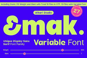 Emak – Modern Sans Serif Family Font