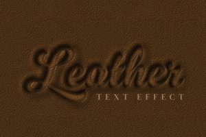 Embossed Leather Texture Effect