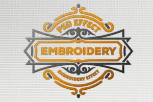 Embroidery Effect Mockup