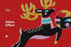 Embroidery Stitch Effect