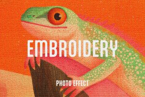 Embroidery Stitch Photo Effect