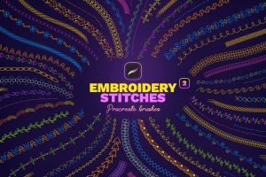Embroidery Stitches Procreate Brushes 2