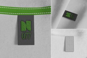 Embroidery Tshirt Label Mockup