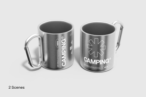 Enamel Mug Mockup