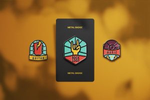 Enamel Pin Badge Mockup