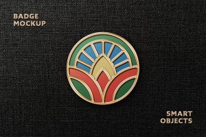 Enamel Pin Mockup