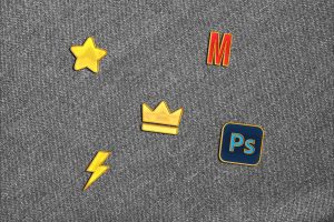 Enamel Pin Mockup