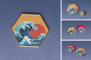 Enamel Pin Mockup