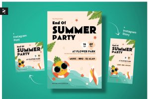 End of Summer Party Flyer