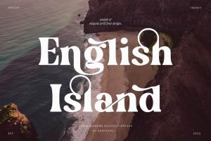 English Island Elegant Ligature Serif Font