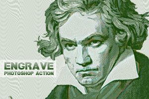 Engrave Photoshop Action