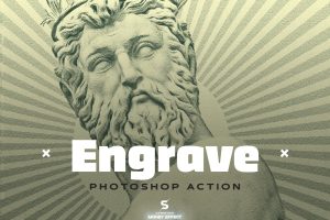 Engrave Photoshop Action Kit – & Duotone FX
