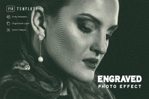 Engraved Photo Effect