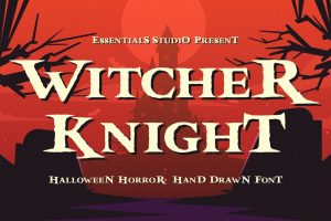ES Witcher Knight – Horror Halloween Font