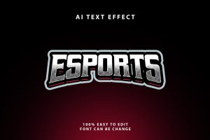 Esport Halftone Text Effect