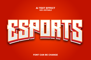 Esports 3d Text Effect