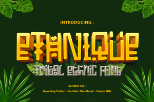 ETHNIQUE – Gaming font