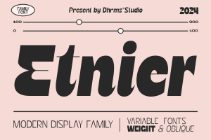 Etnier – Modern Display Font