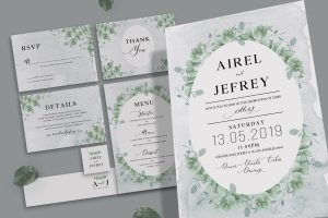 Eucalyptus Wedding Invitation