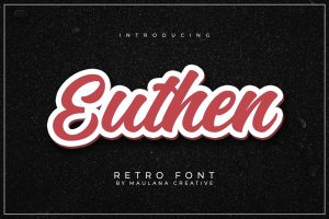 Euthen Retro Font