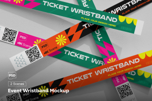 Event Wristband Mockup